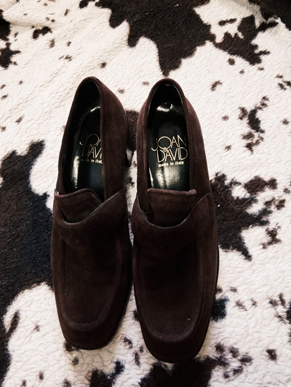 WOMEN'S 80'S/90'S GENUINE SUEDE LOAFERS - CHESTNUT BROWN